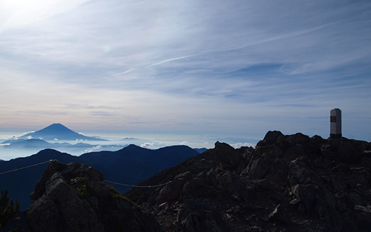 赤石岳山頂