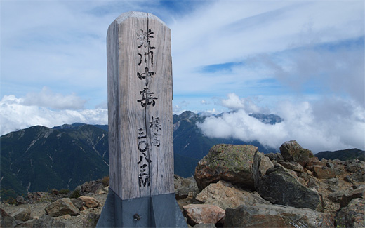 荒川中岳山頂