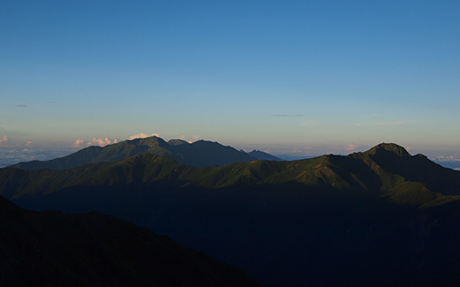 塩見岳、荒川岳、赤石岳