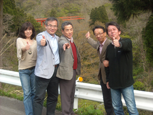 富山から木窪大滝を見にやって来たポプラのお客さんたち 富山から木窪大滝を見にやって来たポプラのお客さんたち