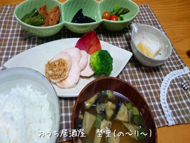鶏ハム葱ソース