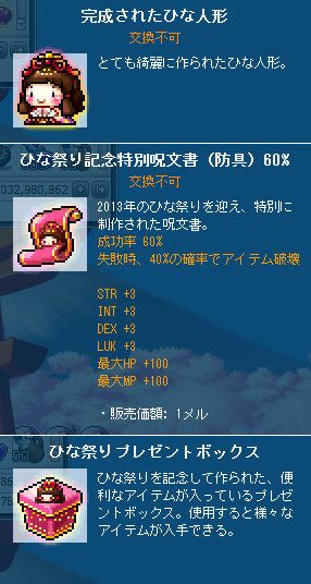 完成されたひな人形とか