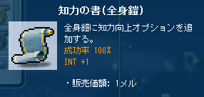 知力の書(全身鎧)100