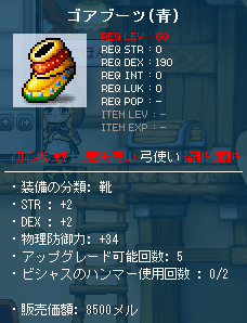 ゴアブーツ(青)