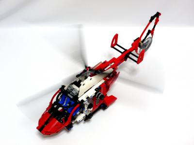 LEGO 8068A メインローター回転