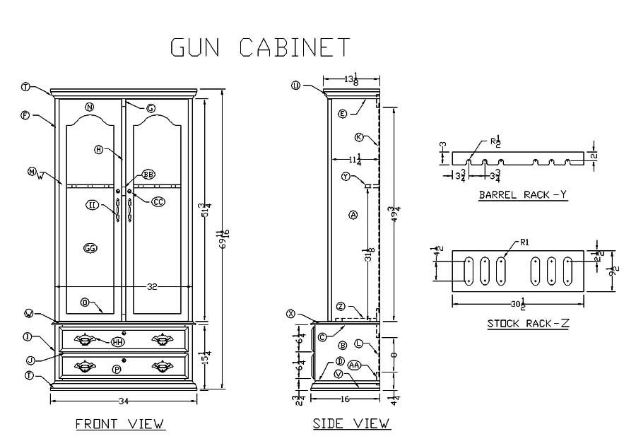 Wood Gun Cabinets Wood How To Build An Easy Diy Woodworking