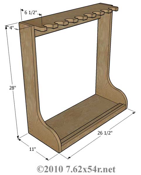 Wood - Vertical Gun Rack Plans Free | How To build an Easy 