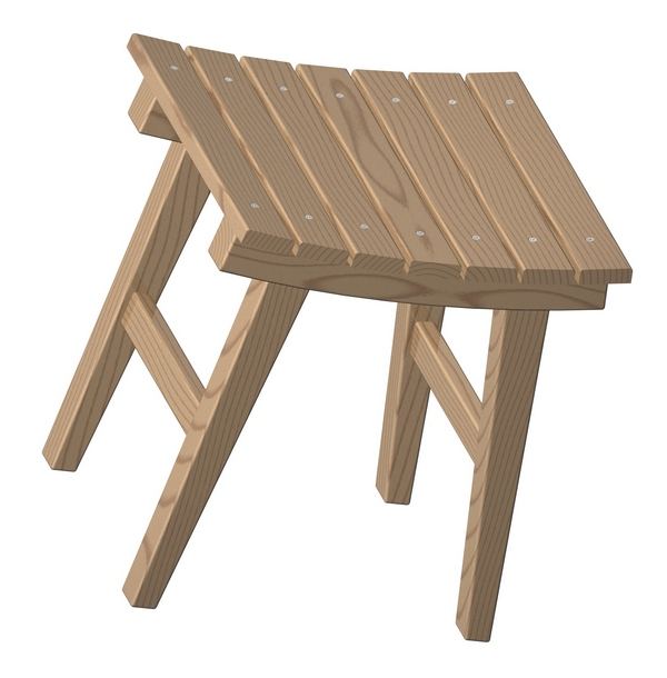 Wood - Wooden Stool Plan How To build an Easy DIY 