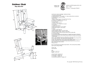 Outdoor Log Furniture Plans