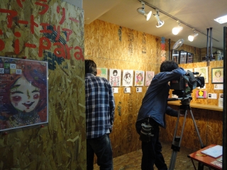 秘密部屋。取材