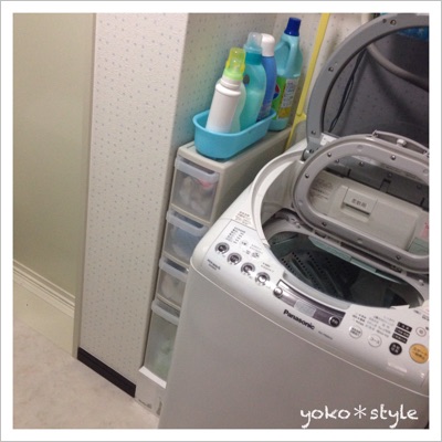 洗濯機横のDIY*その後*4