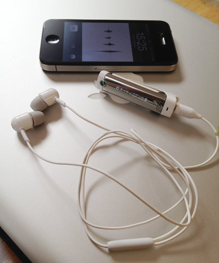 ソニーエリクソン Bluetoothワイヤレスヘッドセット「MW600」をiPhoneとペアリング