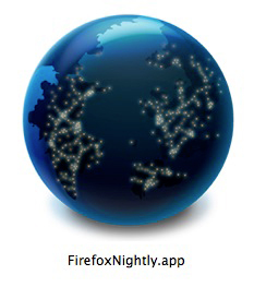 Firefox、Nightlyアイコン