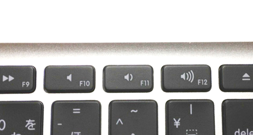 MacのF10:ミュート(消音) F11:音量 down ↓ F12:音量 up ↑