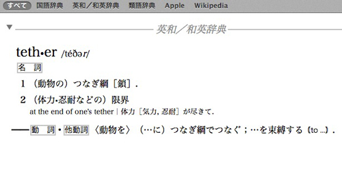 tetherの意味